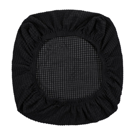 1 PCS Desk Chair Covers Stretchable Gaming Chair Seat Cover Office Chairs Seat Covers Bottom Only Removable Washable Kitchen Chairs Protective Cover Universal Rotating Office Seats Slipcover (Black)